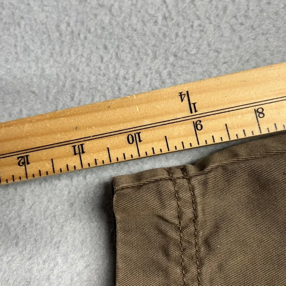VTG Lucky Brand Mens Brown Cotton Twill Cargo Shorts Utility Workwear 32 Y2K‎